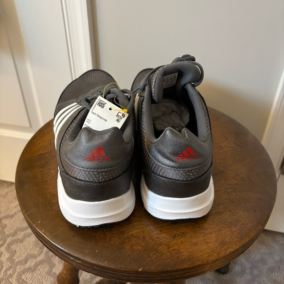 Adidas Tech Response 4.0 Golf Shoes - Men's Iron/Silver/White NEW 10.5 Athletic - Picture 3 of 7